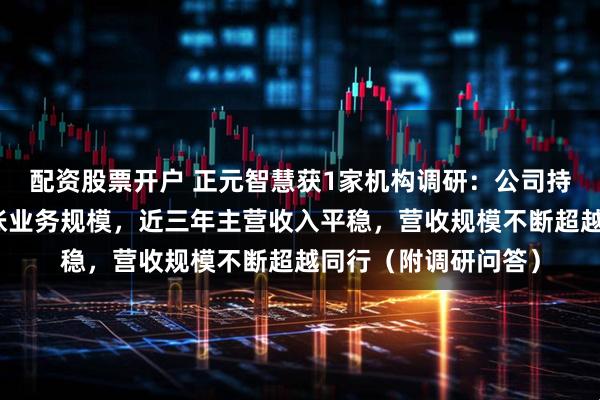 配资股票开户 正元智慧获1家机构调研：公司持续多年加大投入扩张业务规模，近三年主营收入平稳，营收规模不断超越同行（附调研问答）